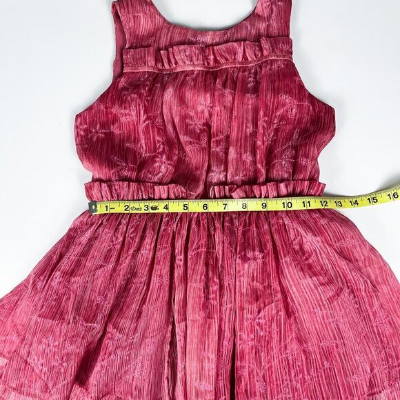 Chasing Fireflies Rose Crinkle Dress Girls 8 Party Holiday Fairy - Picture 13 of 13